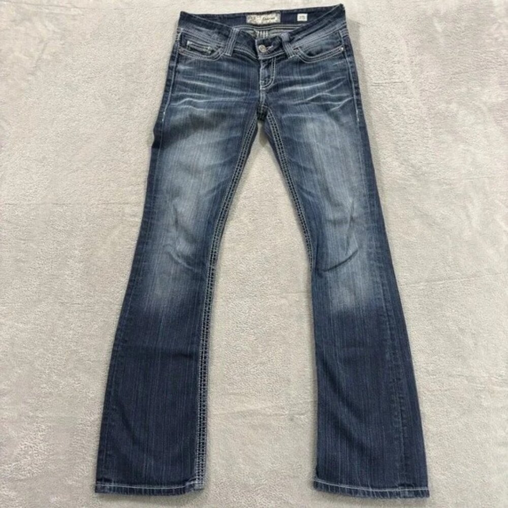 BKE Sabrina Jeans Womens 30x33* Bootcut  Whiskered Rodeo‎ Western Cowgirl Faded